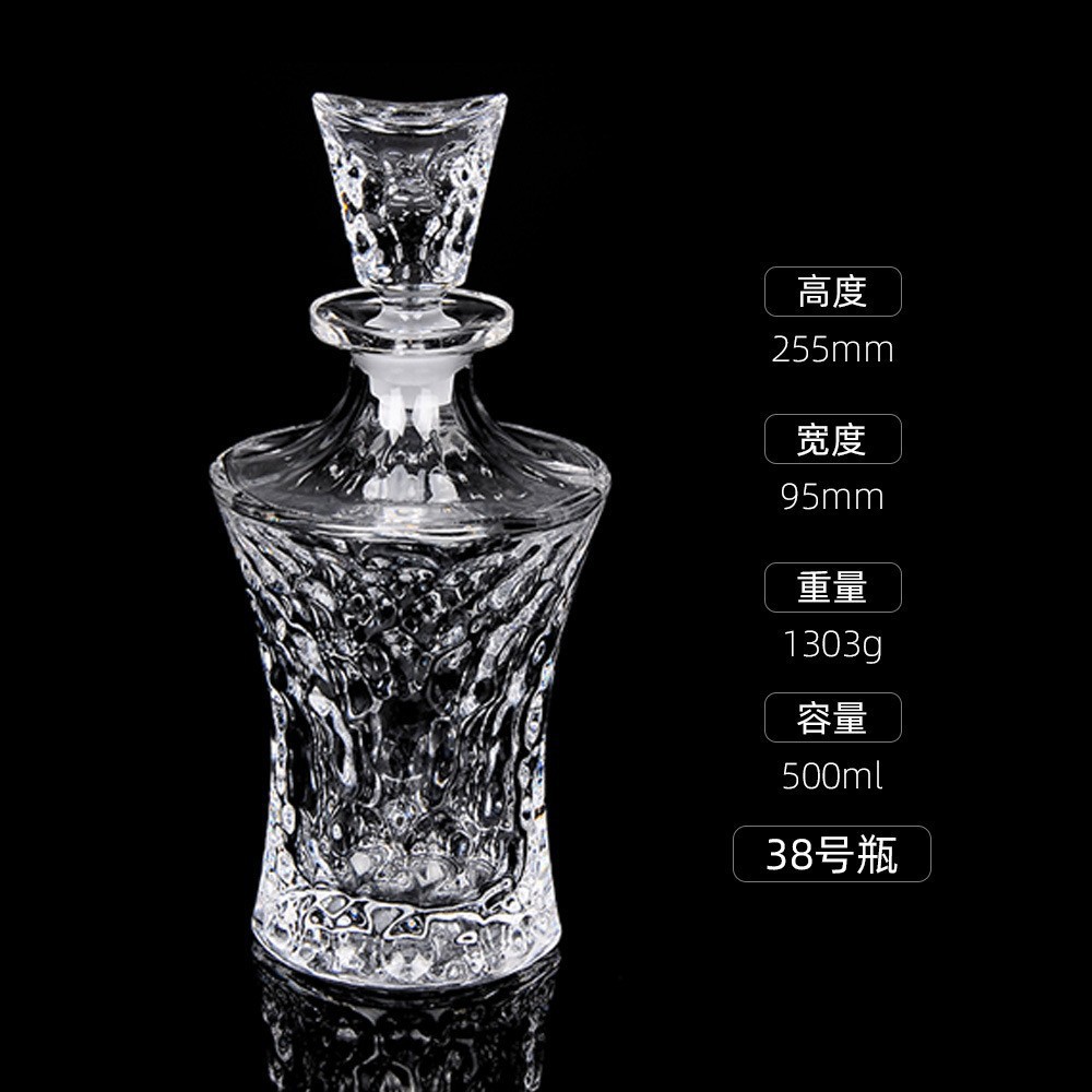 Botellas de vino de cristal transfronterizas directas de fábrica botellas de whisky europeas botellas de licores extranjeros botellas de vino blanco XO