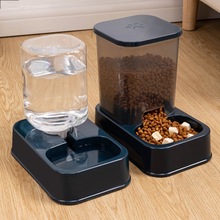 猫碗狗狗碗食盆自动饮水双碗猫咪食碗防打翻水碗狗盆猫粮宠物用品