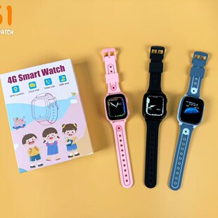 �羳D51��ͯ�Ԓ�ֱ�4G�忨GPS+LBS+WIFIҕ�lͨԒKids SmartWatch