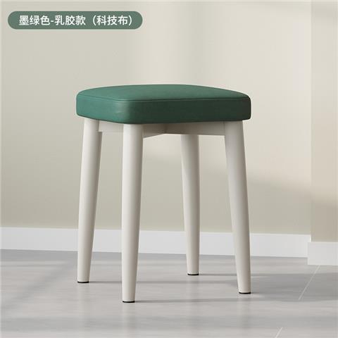 [테크니컬 천 시트쿠션] 화이트 다리 - 다크그린 - 라텍스 스타일