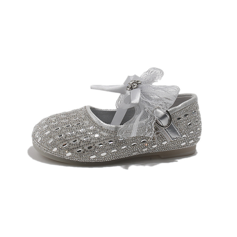 Stilvolle Mädchen-Lederschuhe mit Spitze und Schleife von Mother & Kids – Schlichte, vielseitige Kinderschuhe mit flachem Schaft für Frühling und Herbst_voghion.com
