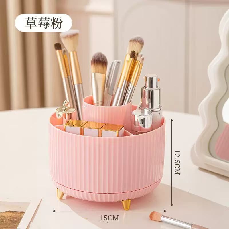 Caja giratoria de escritorio Caja de acabado doméstica Caja giratoria para productos de cuidado de la piel Caja de almacenamiento de cosméticos Caja de almacenamiento de bolígrafo image 3
