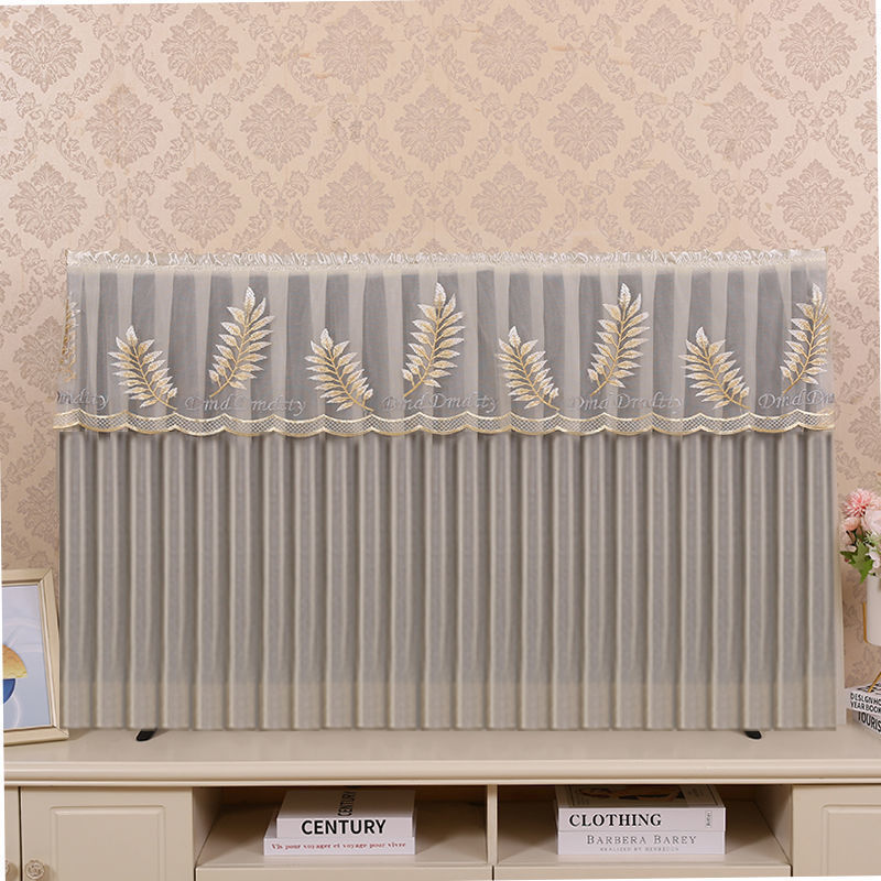 Tv Dust Cover Cover Does Not Take Off When Turned On, Hanging Desktop Lcd Tv Home New Tv Cover Lace Gauze