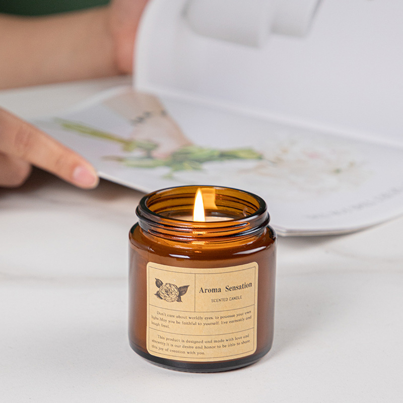 Cera de soja de comercio electrónico transfronterizo vela creativa frasco de vidrio aromático frasco de cera de incienso al por mayor protección ambiental