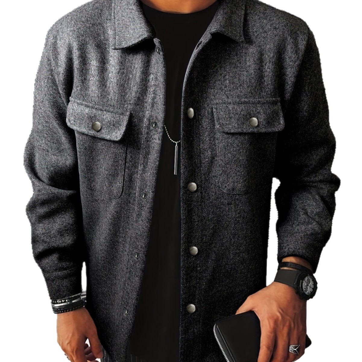 26 New Models Of Cross-border European And American Turn-down Collar Jackets, Loose-fitting Outerwear, Casual_voghion.com