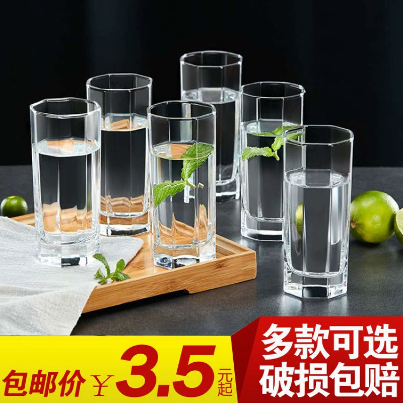 Бытовой стеклянный набор с зеленым яблоком для гостиной, термостойкая чашка для чая с молоком, соком, чашка для пива, чашка для питья без крышки