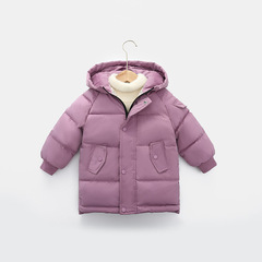 2024 New Children's Down Cotton Coat Boys' Long-Sleeved Girls' Out-of-Season Winter Korean Style Cotton Coat Thickened Coat 
