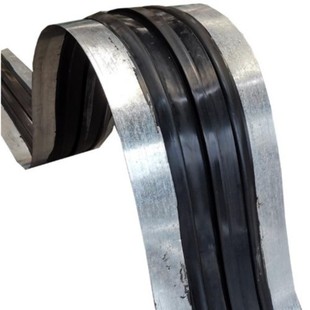 Steel Edge Water Stopper in Stock for Tunnel and Water Conservancy Construction, Embedded Steel Edge 350*8 Rubber Water Stopper