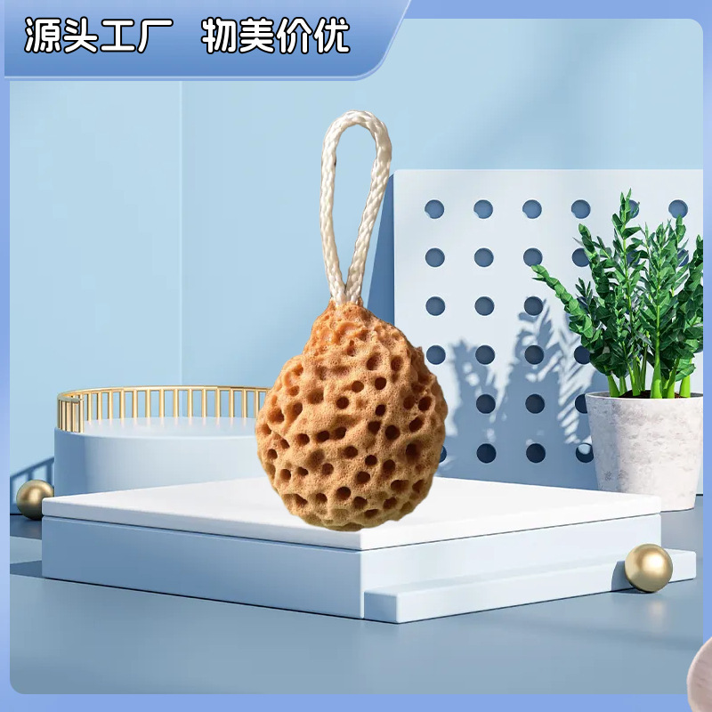 Esponja de baño grande estilo japonés con forma de panal, esponja súper suave, esponja de baño bonita para niños, esponja exfoliante agradable para la piel.