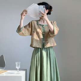 新中式国风汉元素古典套装连衣裙气质两件套女春夏季新款