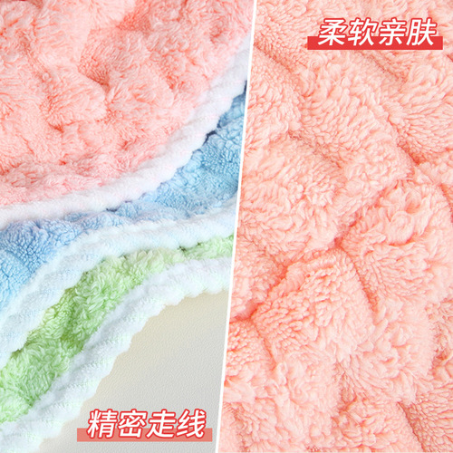 Hair drying cap, double-layer super absorbent, quick-drying, blow-free shower cap for women, thickened hair towel, hair towel, hair drying towel