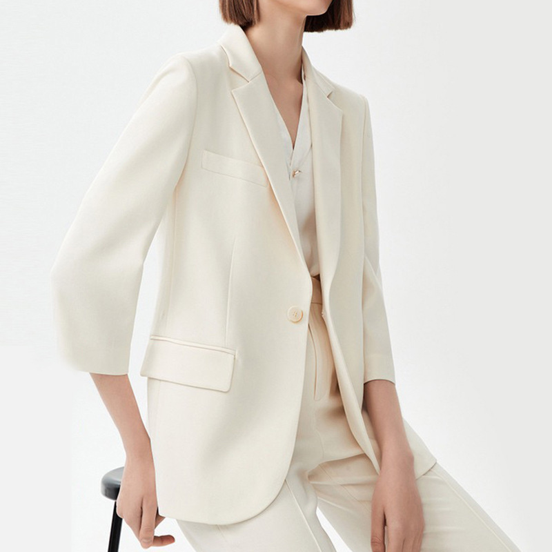 Spot manufacturers wholesale three acetic acid high J sense White casual temperament professional suit jacket new small suit