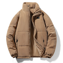 秋冬新款灯芯绒外套男棉衣宽松高档青年冬装男士棉服加厚保暖棉袄
