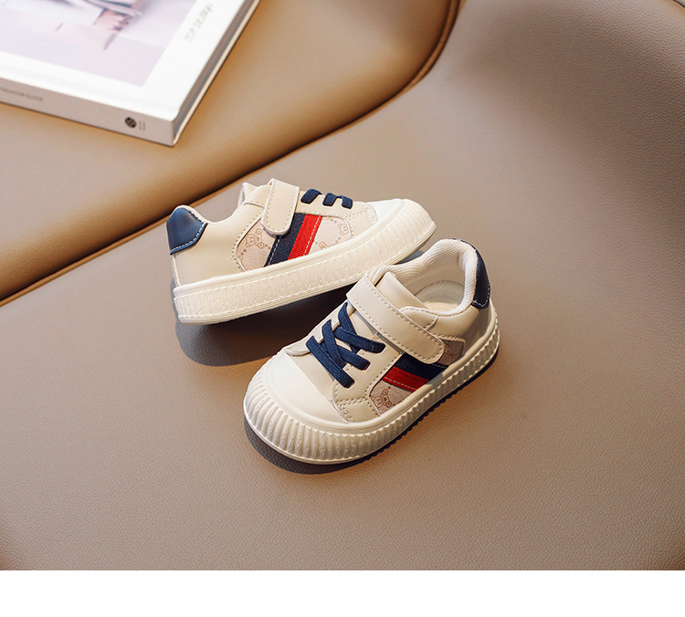Children's 2024 spring children's sports Korean version casual for boys and girls Soft soled Velcro baby walking shoes_voghion.com