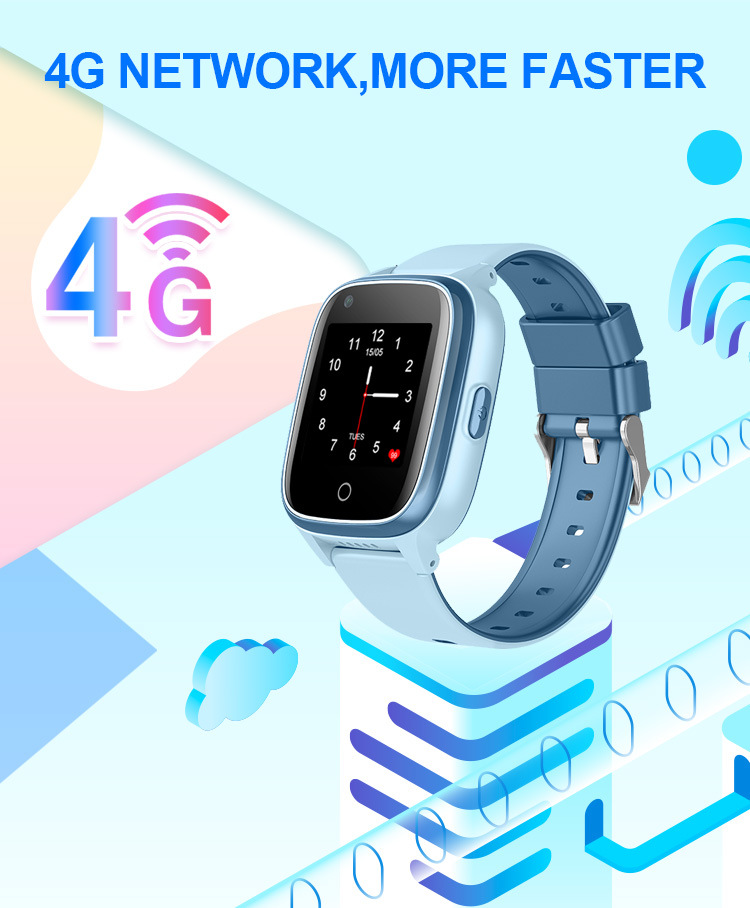 Barnklocka smartwatch 4g med gps vattentät klocktelefon_voghion.com