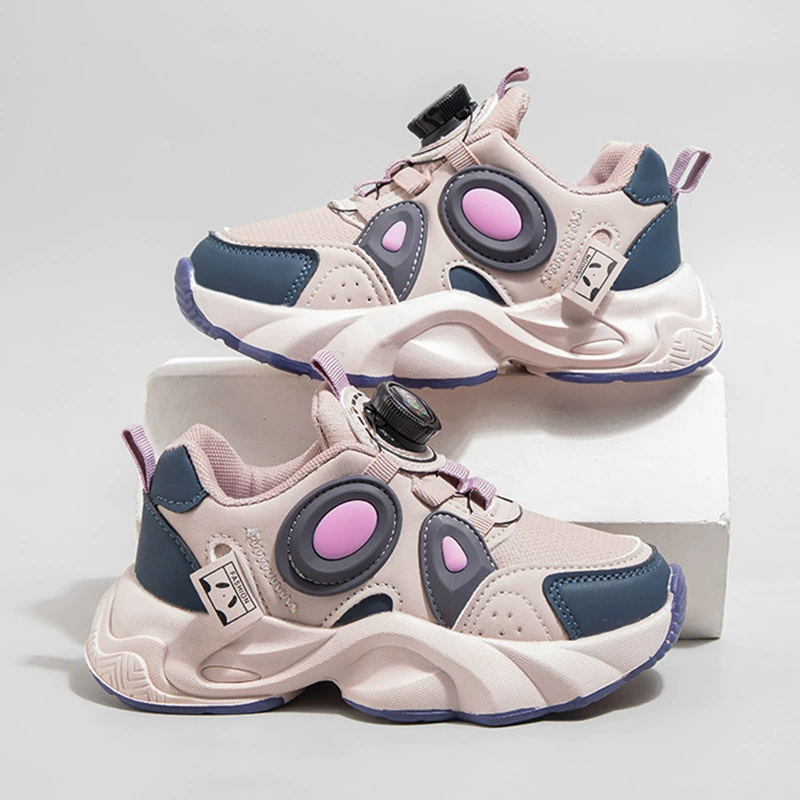 Спортивная обувь для девочек с мягкой подошвой Детская обувь для папы осенью новая корейская повседневная обувь для девочек с толстой подошвой