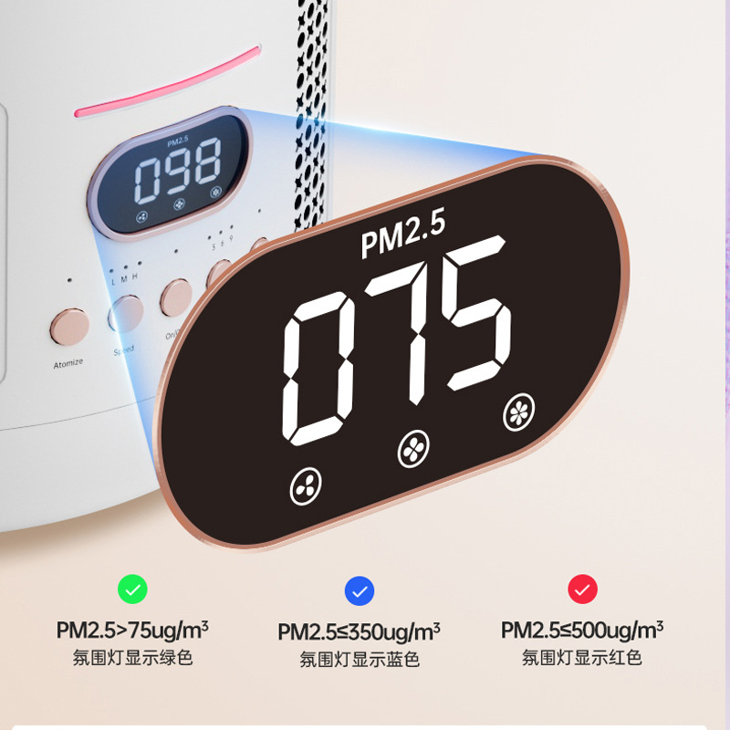 图森 Cross-border e-commerce foreign trade atomization humidification and sterilization desktop air purifier