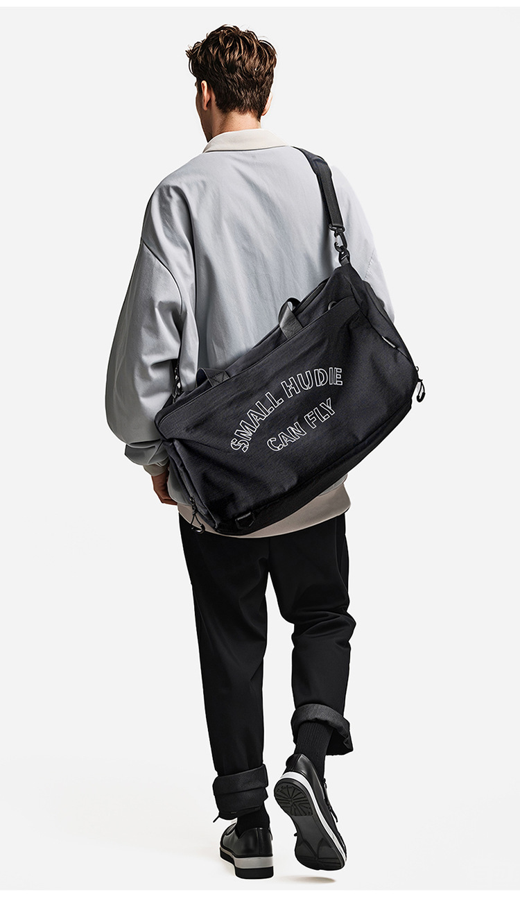 Sacs de voyage, sac de voyage portable pour hommes, sac de voyage de courte distance, sac d'embarquement multifonctionnel pour femmes, sac de sport étanche avec séparation sèche et humide_voghion.com