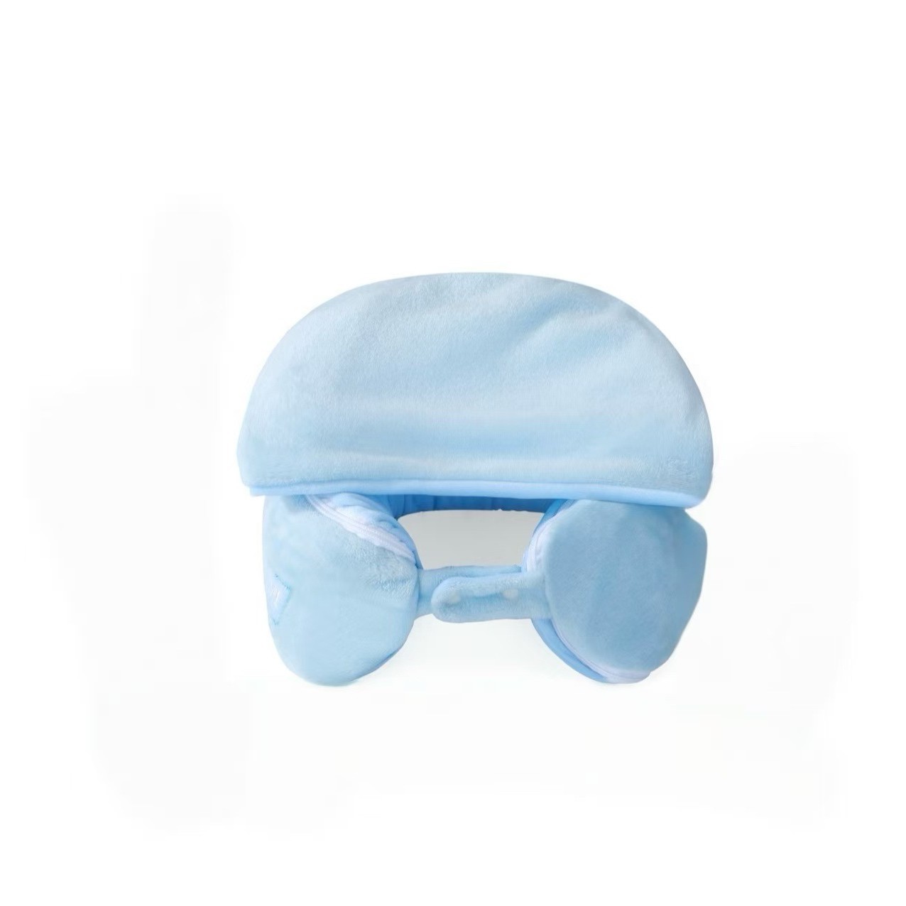 Almuerzo encapuchado almohada de aire acondicionado multipropósito en forma de U mantas de oficina almohada de aire acondicionado en forma de U mantas de aire acondicionado encapuchado en forma de U almohada avión