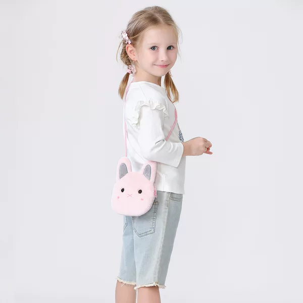 Cute messenger bag plush bear shoulder bag children's toy bag Coin Coin purse boys and girls mini satchel