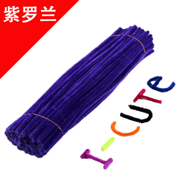 Hecho a mano DIY trenzado paquete de material cifrado ramo de lana Raíz de lana de la raya del color torcido palo de los niños hechos a mano juguetes creativos