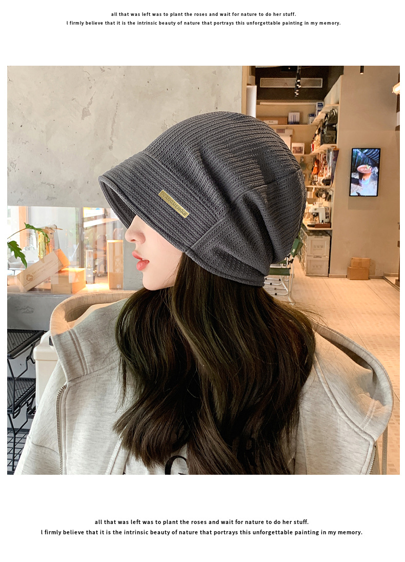 Gebreide beanie muts voor dames warme wintermuts mode accessoire_voghion.com
