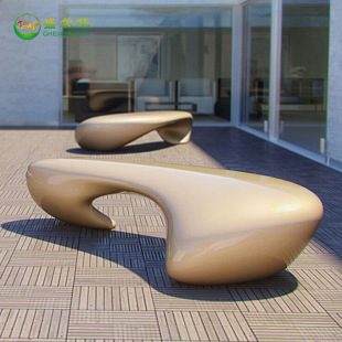 Fiberglass Leisure Chair, Outdoor Fiberglass Leisure Chair, Modern Simple Rest Chair, Shopping Mall Public Rest Seat