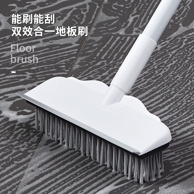 Bathroom Floor Brush Hard Brush Ground Brush Bathroom Floor Brush Scraping Two-in-One Long Handle Tile Cleaning Brush Bathroom Floor Brush Hard Brush Ground Brush Bathroom Floor Brush Scraping Two-in-One Long Handle Tile Cleaning Brush