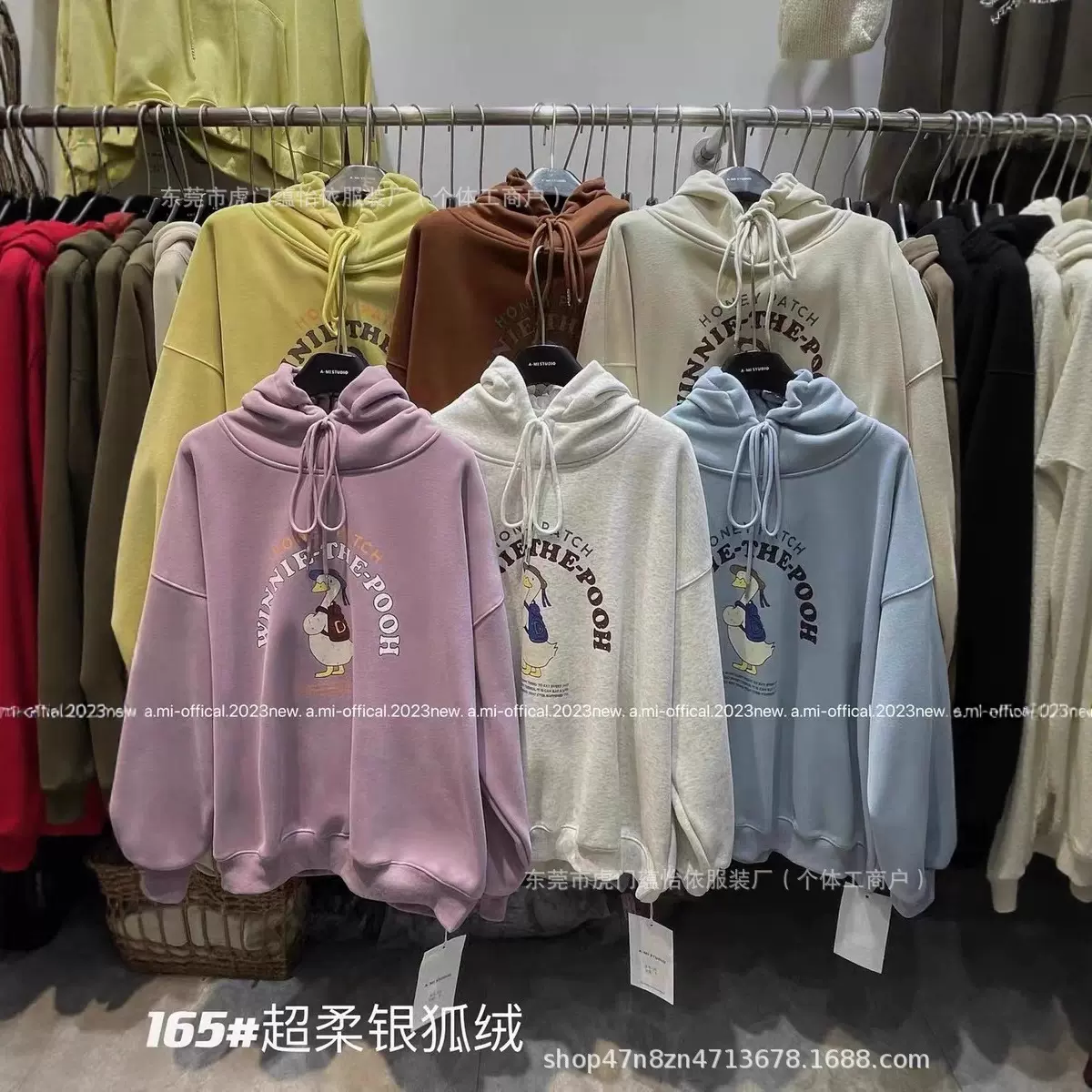 美式加绒加厚秋冬新款连帽卫衣女韩版大码外套宽松上衣学生情侣装