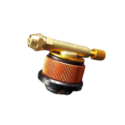 Transparent rubber hose metal inflatable valve converter connector outdoor camping flat air tank deflation valve adapter accessories