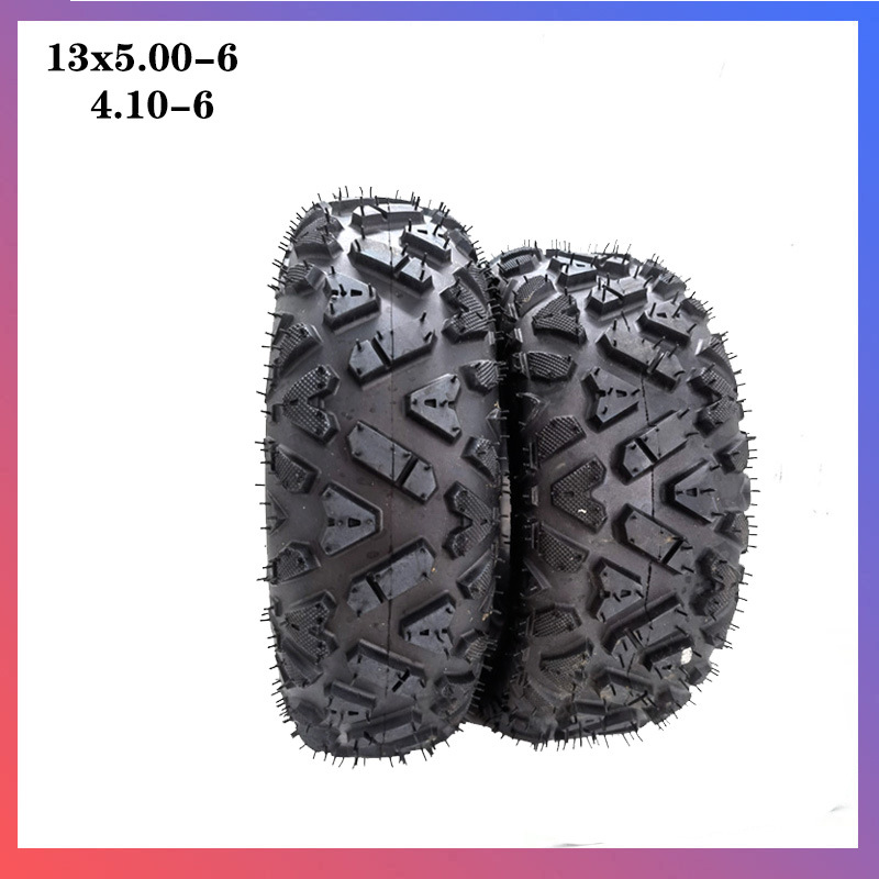改装四轮卡丁车沙滩车6寸沙滩车真空胎13X5.00-6寸真空轮胎4.10-6