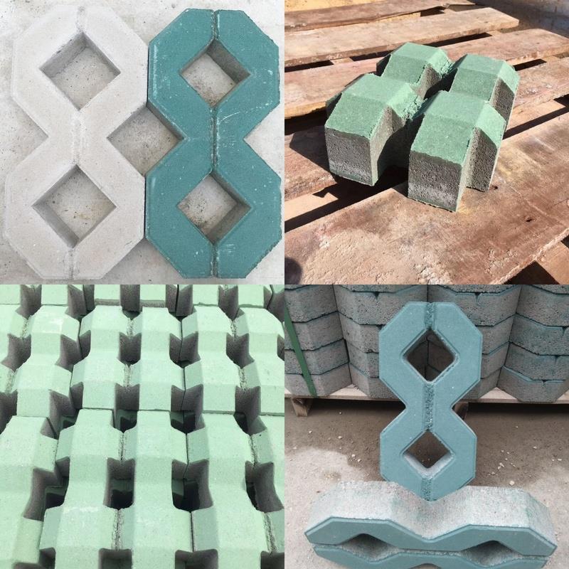 双八字植草砖草坪砖停车场砖植草砖水泥砖背心型砖井字型砖八字砖
