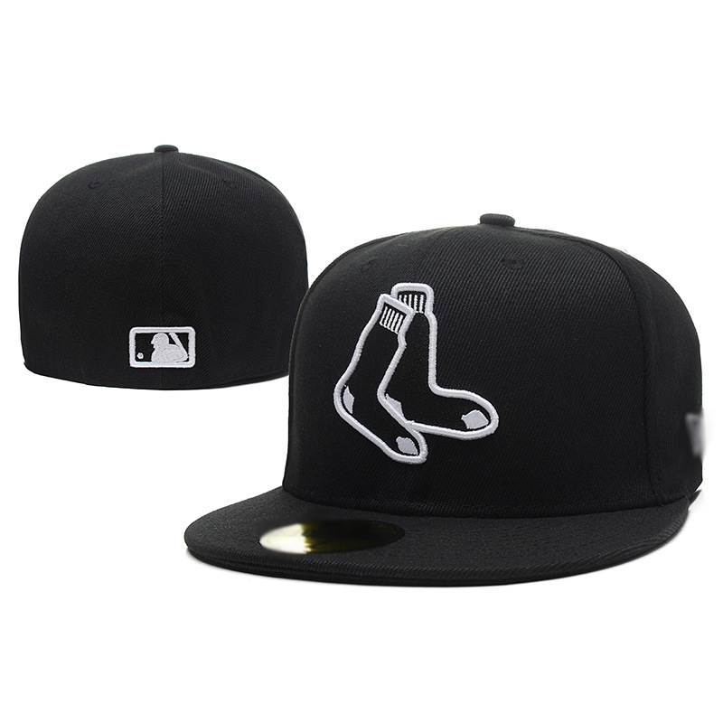Comercio exterior transfronterizo Gorra de béisbol MLB Gorra de ala plana de camuflaje Liga de deportes americanos Gorra cerrada Tamaño de moda Gorra plana