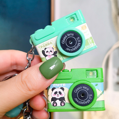 Mini cartoon camera simulation card sparkling toy ornaments decoration luggage pendant claw machine pendant gift