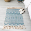 Retro ethnic Scandinavian sofa for bed, coffee table, carpet, ethnic style, cotton and linen