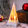 Christmas triangular jewelry, electronic night light, candle, LED layout, decorations