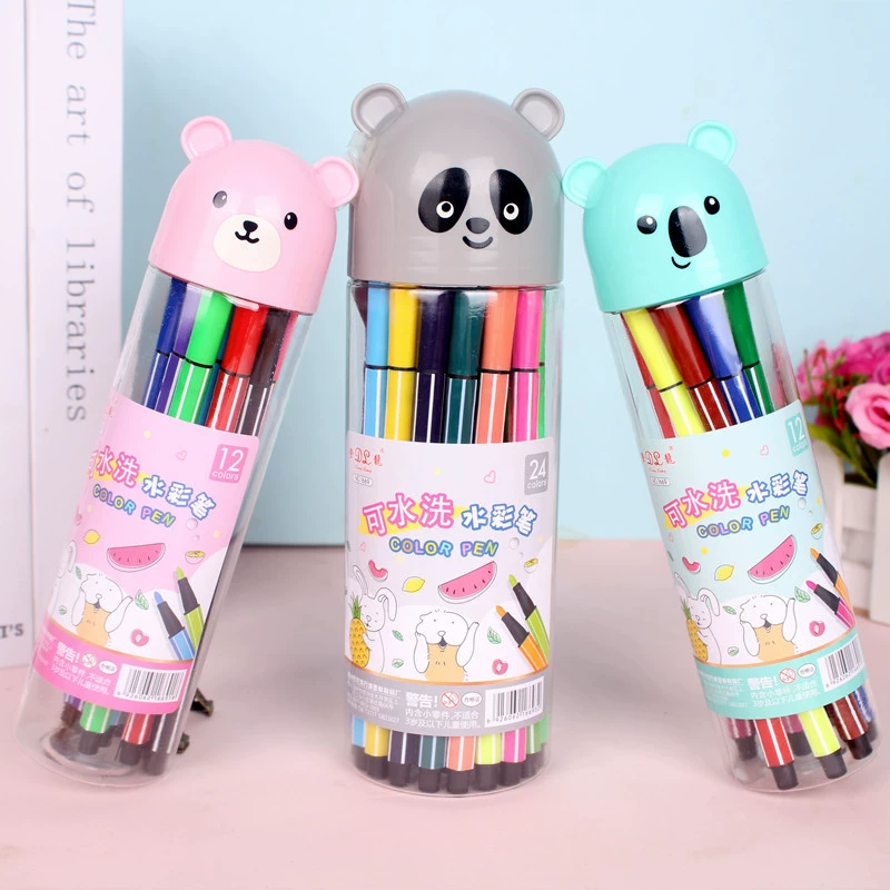 Ученическое Cartoon акварельные краски, восковая графика?