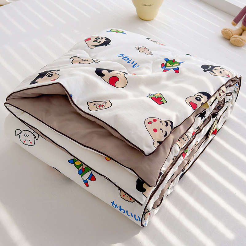 Xiaoxin Fun [전체 섬유 충전재 클래스 A 표준] 기계 세탁 가능 더블 여름 이불: [더블 시원함, 피부 친화적이며 알몸으로 잘 수 있음]