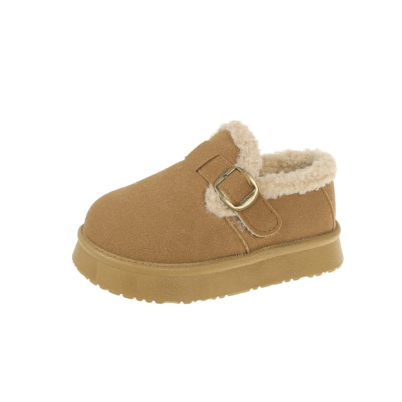 Zapatos de invierno de niñas 2026 nuevos zapatos de nieve de invierno de niños zapatos de algodón de niñas zapatos de lana de lana gruesa