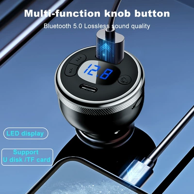 Cross-Border Bluetooth 5.0 Car Mobile Car mp3