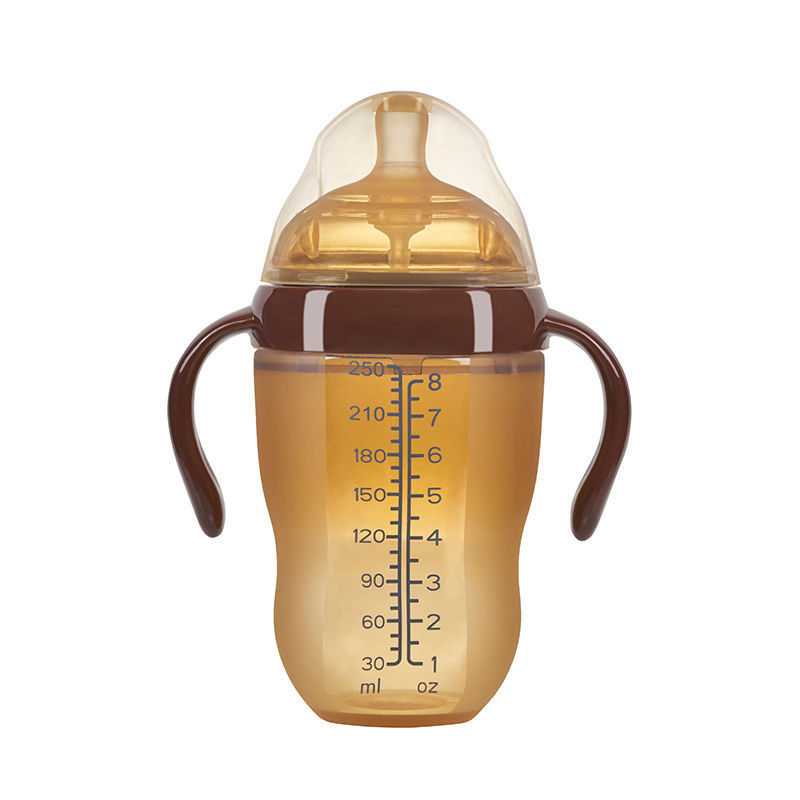 Baby Wide-Diameter Silicone Bottle, Super Soft, Anti-Fall, Anti-Flatulence, One-And-A-Half-Year-Old Baby Imitation Breast Milk Weaning Artifact