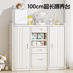 Yinghe Baby Storage Cabinet Feeding Desk Boys and Girls Bedroom Home Storage Cabinet Simple Wardrobe Storage Cabinet