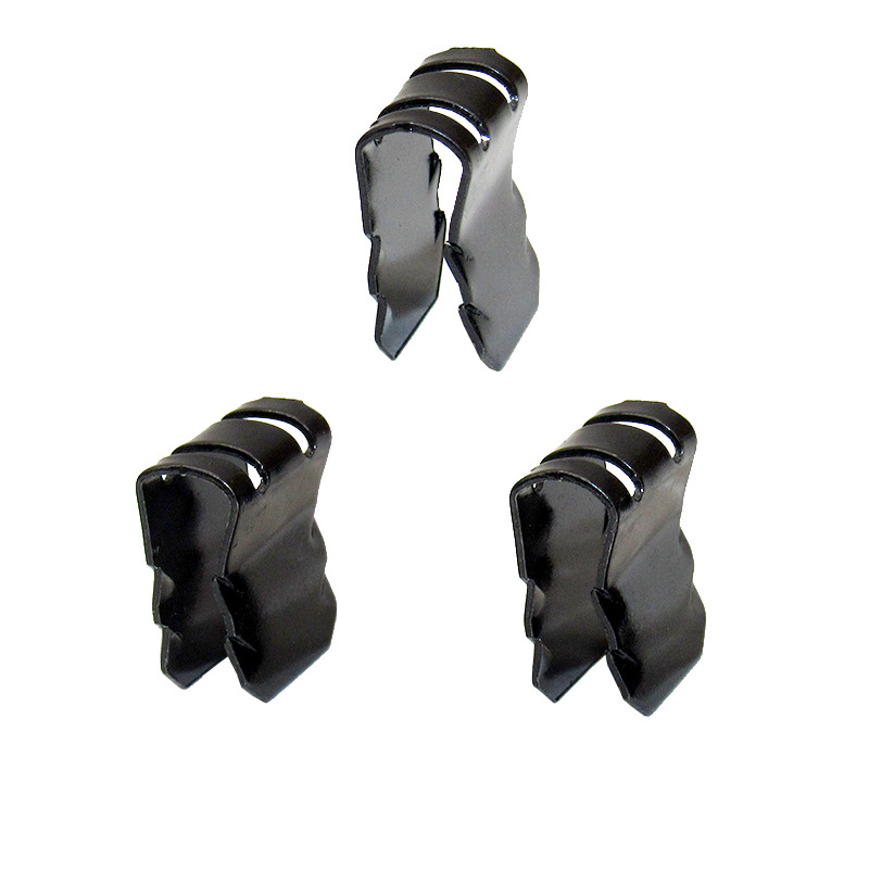 Cierre del guardabarros del automóvil, pieza de hierro de metal, soporte para tornillos, clip de hierro especial sin perforación, pieza de hierro fija en forma de U J665