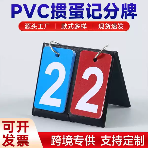 Two-digit Guandan PVC digital scoreboard for events, table scoring display board, two-color flip scoreboard