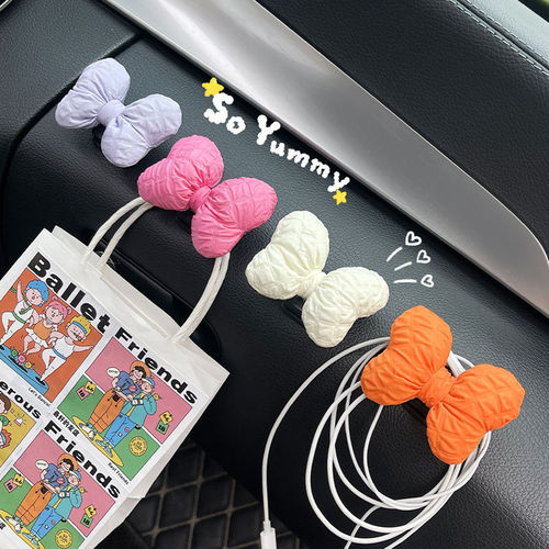Car hook front seat cute ins style multifunctional car small hook inside the car passenger side adhesive hook hanging object hook female