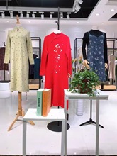 妈妈秋冬2023新款针织毛衣连衣裙名媛女性品牌折扣批发一手货源