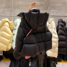 工厂清仓特价加厚连帽仿白鸭绒羽绒棉服女爆款小个子2025冬装外套