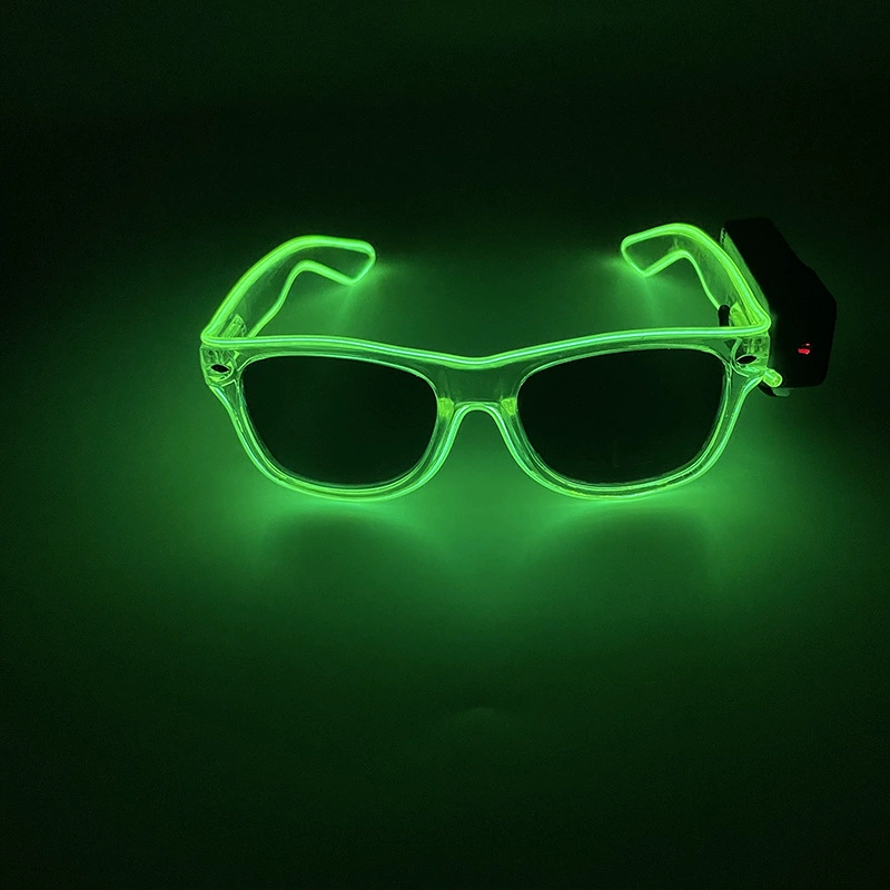 Светодиодные очки Amazon Personality Dance EL Flash Decoration Bar Jumping Gathering Gift Props Manufacturer