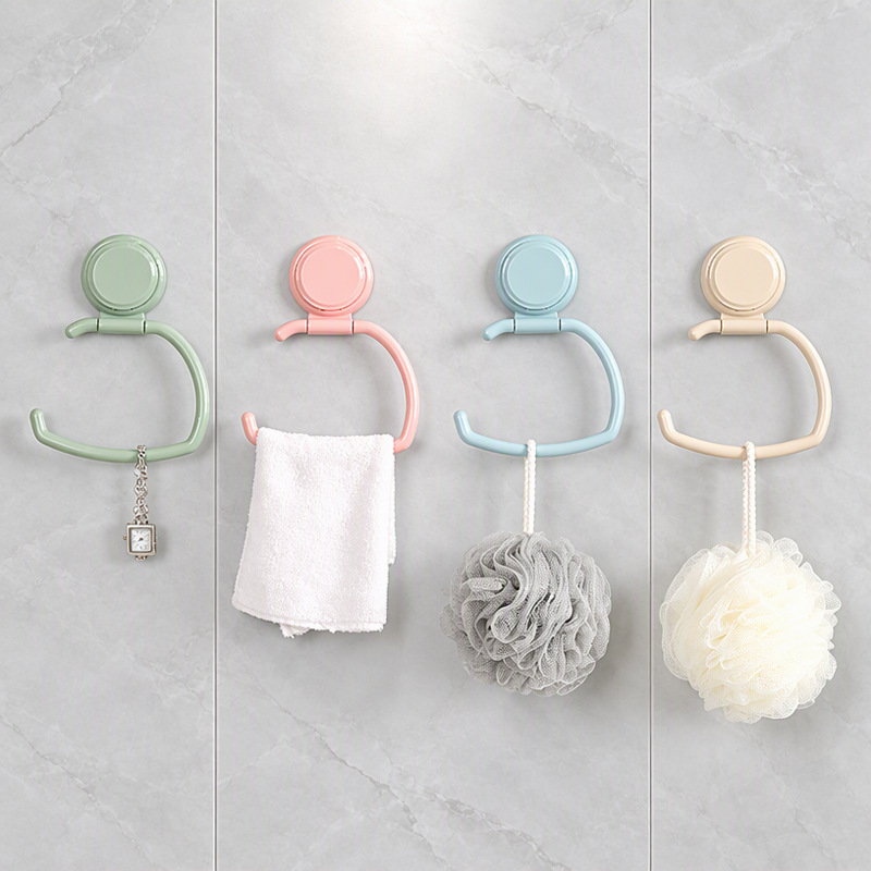 Multifunctional Plastic Traceless Hook Wall-Mounted Strong Adhesive No-Drill Magic Sticker Towel Toilet Paper Holder Wholesale