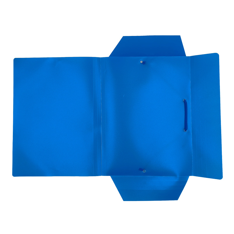 A4 vinculante cuerda bolsa cuerda elástica carpeta plegable tridimensional cuerda elástica caja de archivo Oficina estudio almacenamiento vinculante cuerda clip